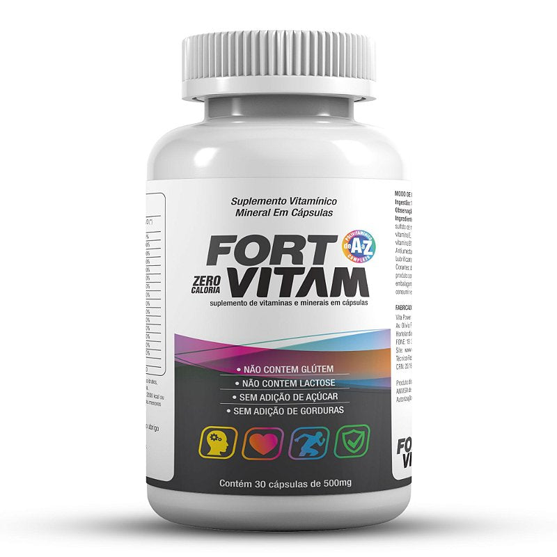 Polivitamínico Fort Vitam 30 cápsulas - Vita Power