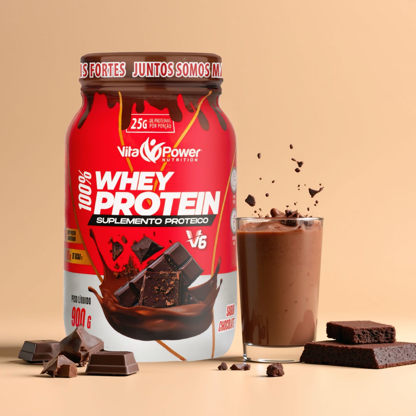 100% Whey Protein V6 900g