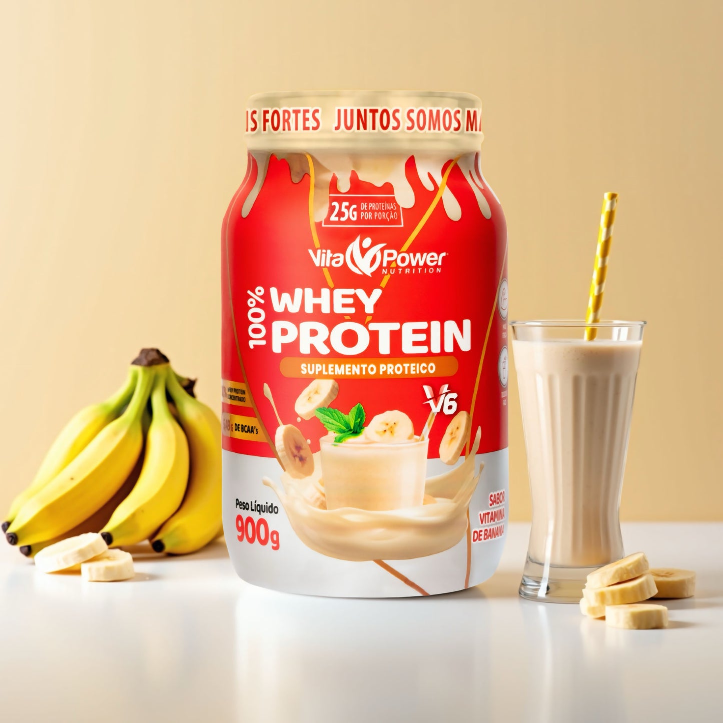 100% Whey Protein V6 900g