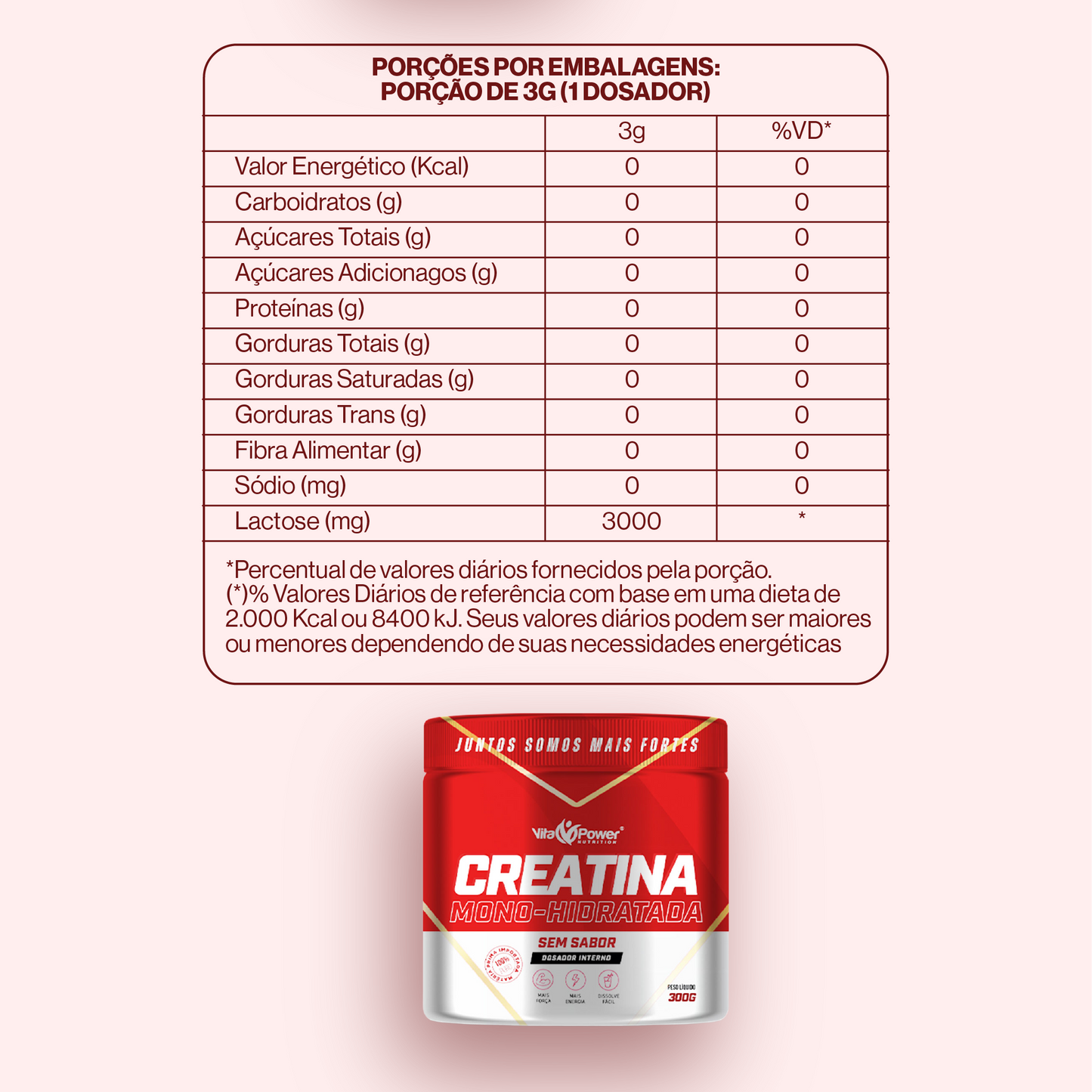 Kit Whey Protein V3 1kg + Creatina 300g + 6M Magnésio