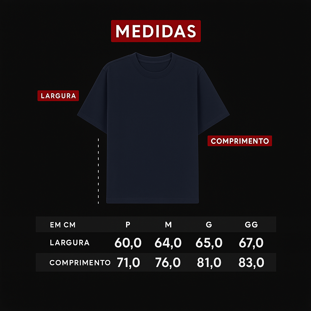 Oversized Basic Preta - VP 1991: Disponível pelo Whatsapp!