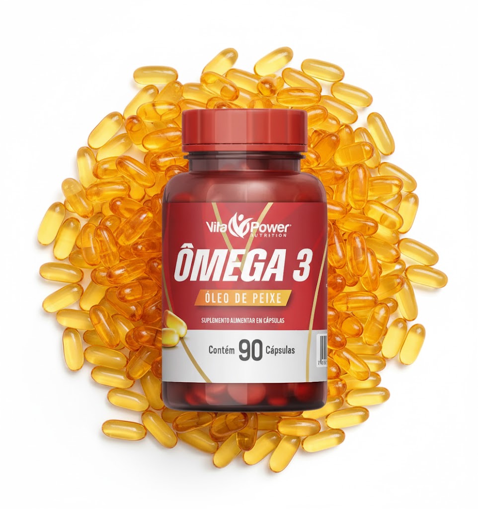 Ômega 3 1000mg – 90 Cápsulas | Energia, Foco e Coração Saudável