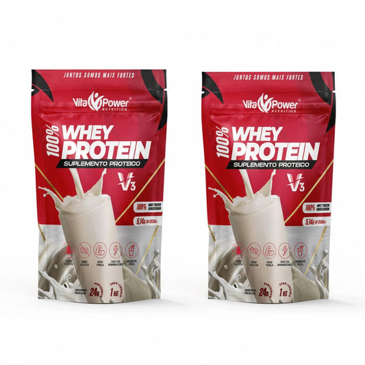 Combo Ganho Muscular Rápido - 2Kg Whey Protein V3