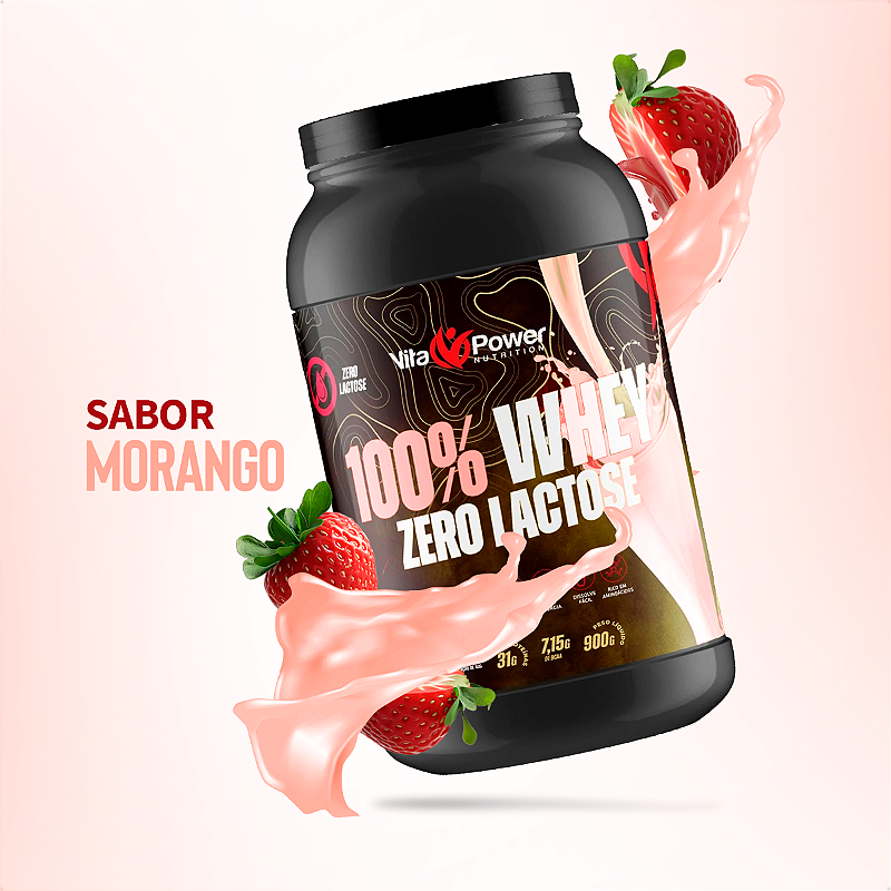100% Whey Protein Zero Lactose - Vita Power