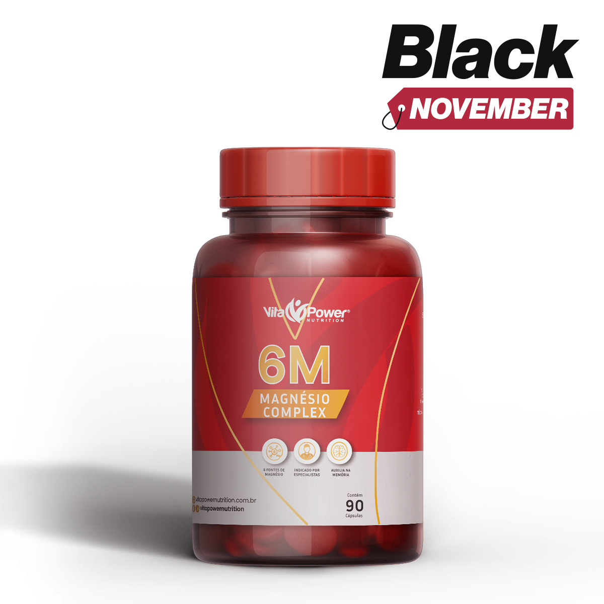 Magnésio 6 em 1: energia + foco + relaxamento