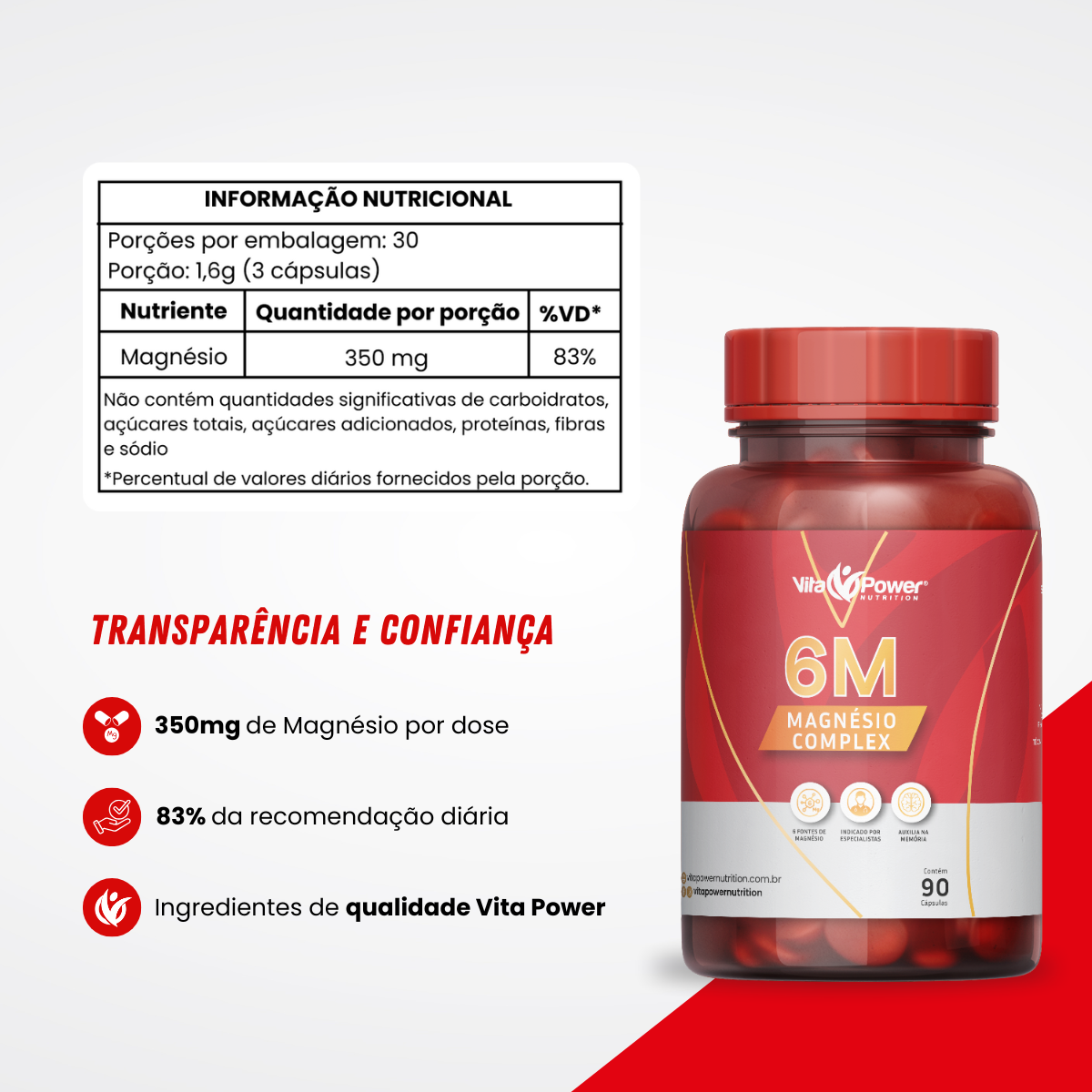 Magnésio 6 em 1: energia + foco + relaxamento