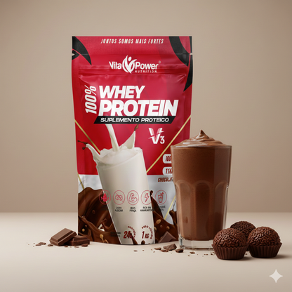 Whey Protein 1kg + Termogênico Brinde