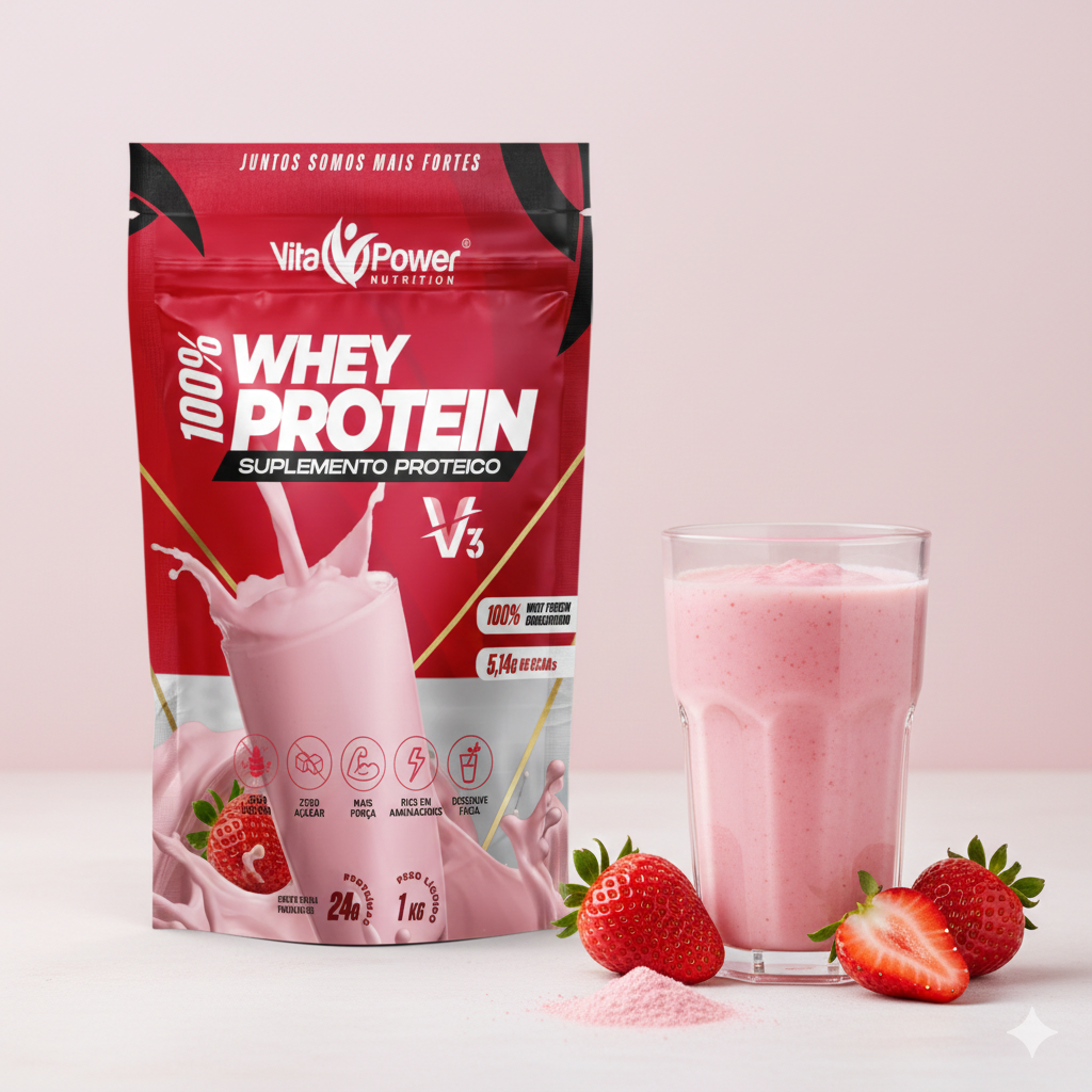 Whey Protein 1kg + Termogênico Brinde