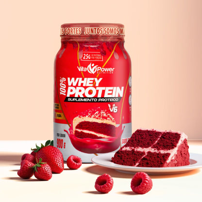 100% Whey Protein 900g V6 power