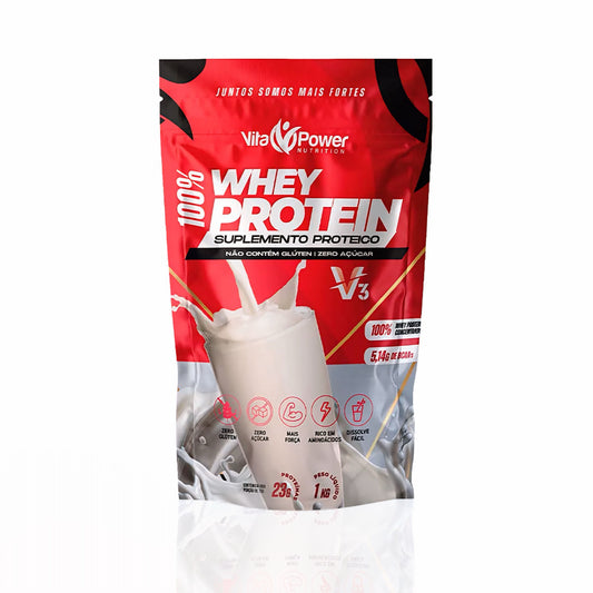 100% Whey Protein V3 1KG Refil