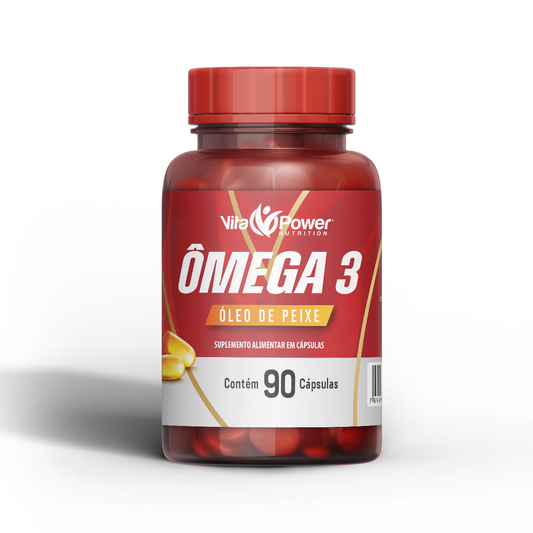 Ômega 3 1000mg – 90 Cápsulas | Energia, Foco e Coração Saudável
