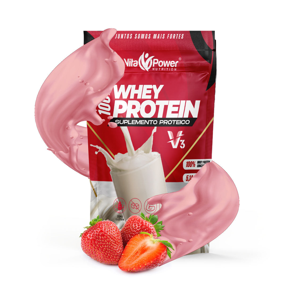 Combo Ganho Muscular Rápido - 2kg Whey Protein V3