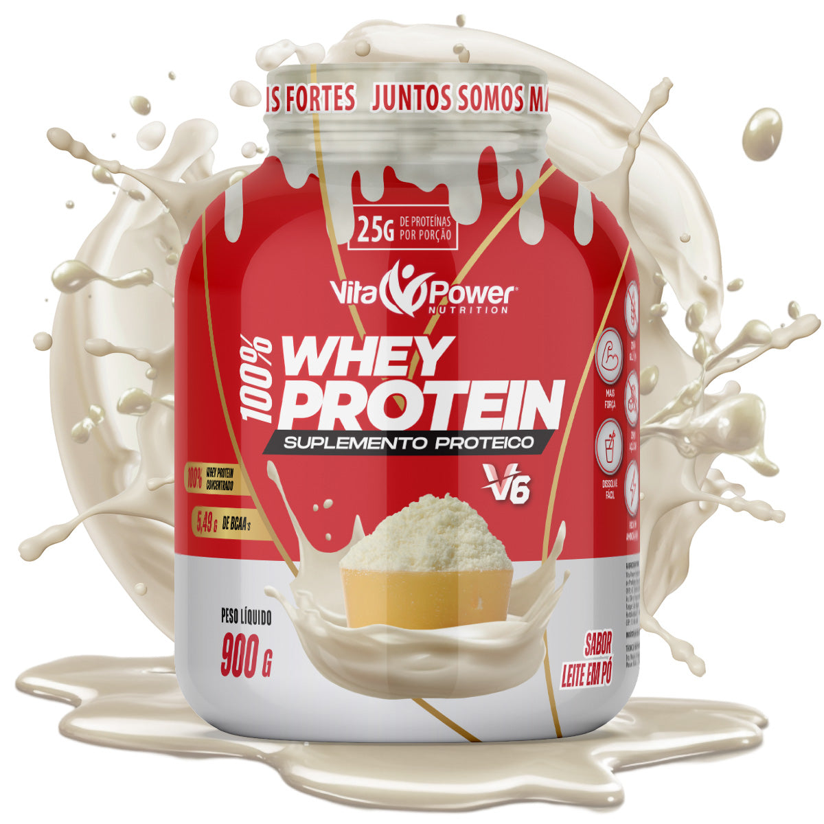 100% Whey Protein 900g – O whey mais gostoso que existe!