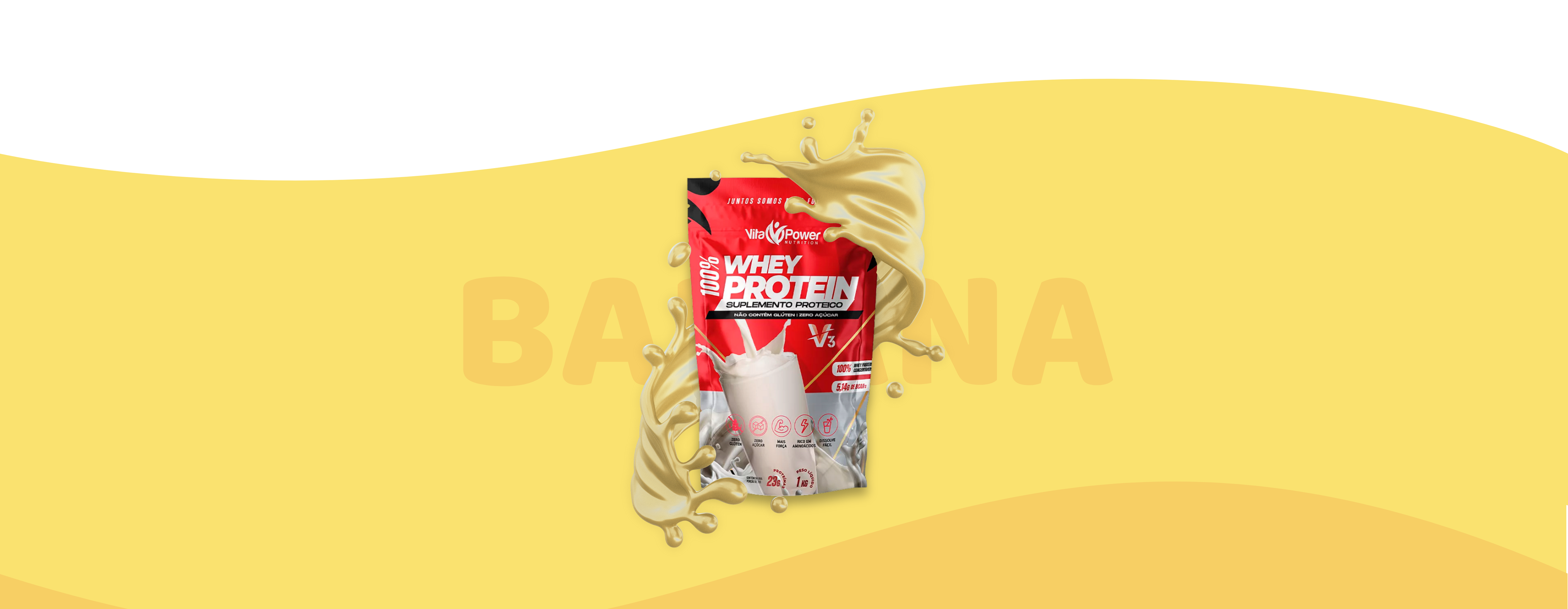 100% Whey Protein 1KG Refil V3 Power