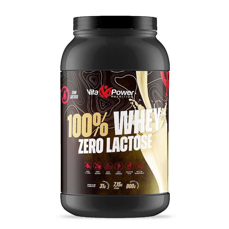 100% Whey Protein Zero Lactose - Vita Power