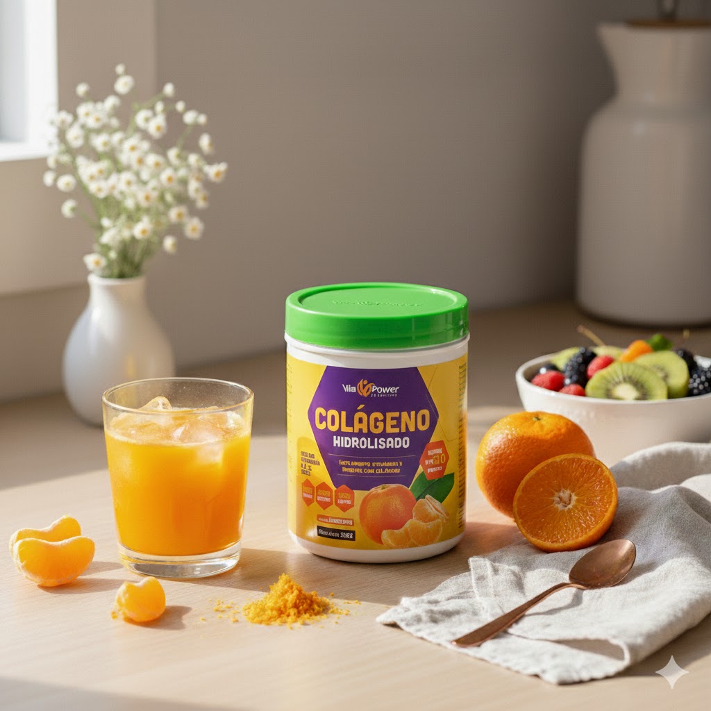 Colágeno Hidrolisado sabor tangerina 260g – Vita Power